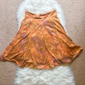 Desert Orange Midi Skirt